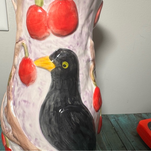 Anthropologie Nathalie Lete Blackbird Cherrie Tree Vase - Picture 10 of 15